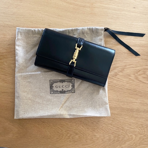 GUCCI Jackie 1961 Leather Wallet On Chain - Picture 5 of 5